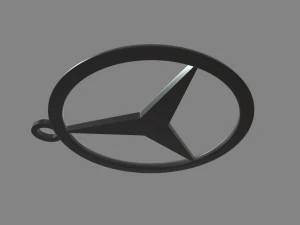 Mercedes Benz Key Ring Chain 3D Print Model