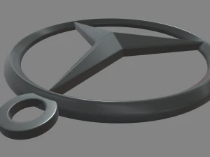 Mercedes Benz Key Ring Chain 3D Print Model
