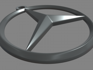 Mercedes Benz Key Ring Chain 3D printmodel