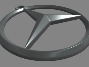 Mercedes Benz Key Ring Chain 3D Print Model