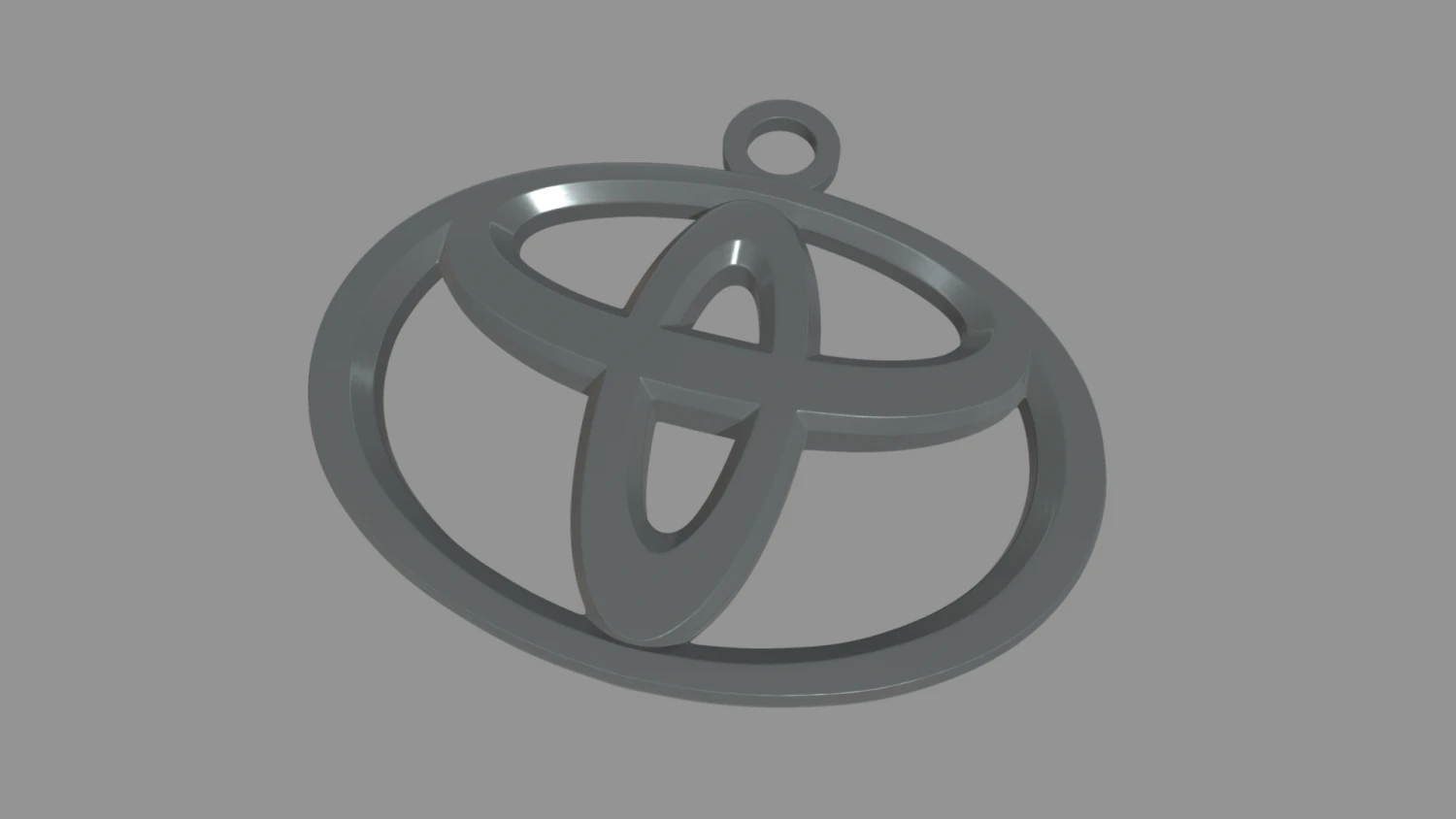 Toyota Key Ring Chain 3D Print Model .c4d .max .obj .3ds .fbx .stl .blend