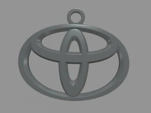 Toyota Key Ring Chain 3D Print Model