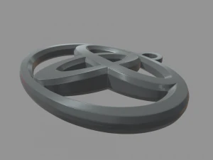 Toyota Key Ring Chain 3D Print Model