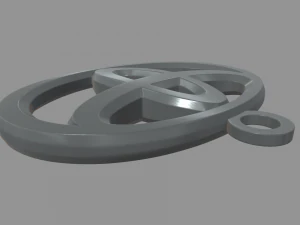 Toyota Key Ring Chain 3D Print Model