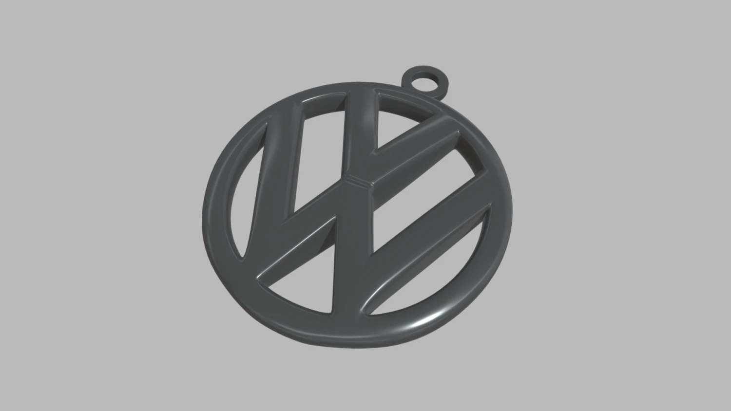 Volkswagen Key Ring Chain 3D Print Model .c4d .max .obj .3ds .fbx .stl .blend 