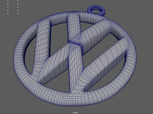 Volkswagen Key Ring Chain 3D Print Model