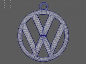 Volkswagen Key Ring Chain 3D-printmodel