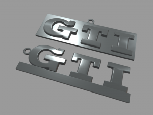Volkswagen GTI Key Ring Chain 3D Print Model