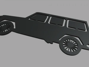 Mercedes Benz Clase G Key Ring 3D Print Model