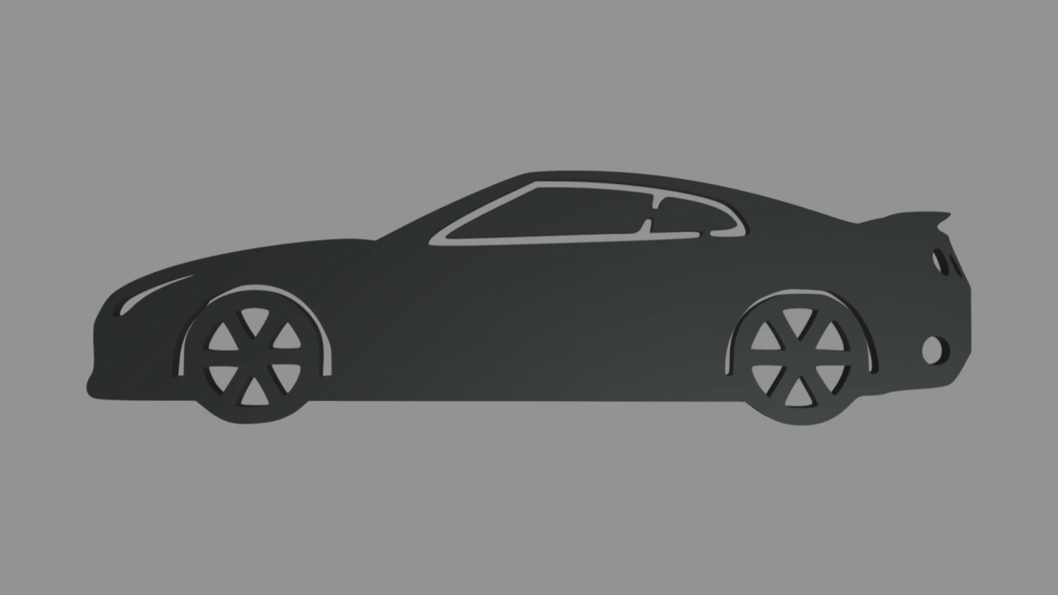 Nissan GTR Key Ring 3D Print Model .c4d .max .obj .3ds .fbx .stl .blend