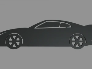 Nissan GTR Schl&uuml;sselanh&auml;nger 3D Druckmodell