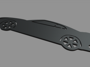 Nissan GTR Key Ring 3D Baskı Modeli