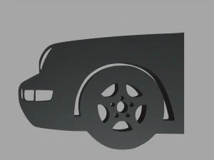 Porsche 911 Key Ring 3D Print Model