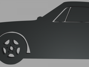 Porsche 911 Key Ring Modelo de Impressão 3D