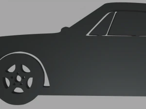 Porsche 911 Key Ring 3D Print Model