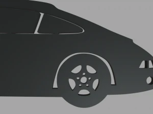 Porsche 911 Key Ring 3D Print Model