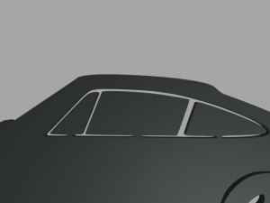 Porsche 911 Key Ring Modelo de Impressão 3D