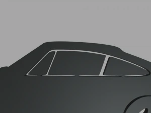 Porsche 911 Key Ring 3D Print Model
