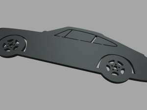 Porsche 911 Key Ring Modelo de Impressão 3D
