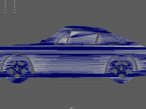 Porsche 911 Key Ring Modelo de Impressão 3D