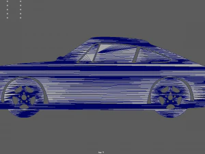 Porsche 911 Key Ring 3D Print Model