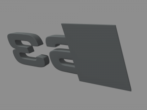 Logo Audi S3 3D Baskı Modeli