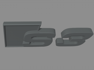 Logo Audi S3 3D Baskı Modeli