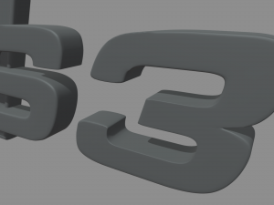 Logo Audi S3 3D Baskı Modeli