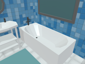 Low Poly Bathroom Pack 01 3D Модель