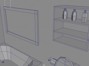 Low Poly Bathroom Pack 01 3D Модель