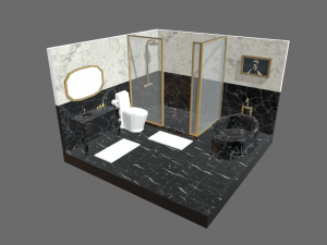 Low Poly Bathroom Pack 02 Modello 3D