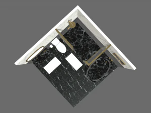 Low Poly Bathroom Pack 02 3D Model