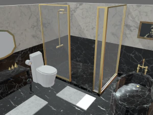 Low Poly Bathroom Pack 02 3D Model