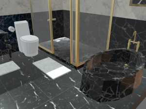 Low Poly Bathroom Pack 02 3D Model