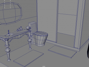 Low Poly Bathroom Pack 02 Modelo 3D