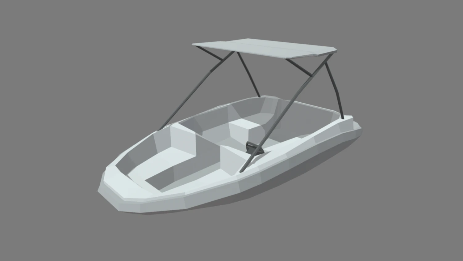 Low Poly Boat 01 3D Model .c4d .max .obj .3ds .fbx .stl .blend