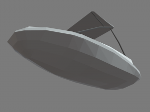 Low Poly Boat 01 Model 3D