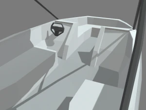Low Poly Boat 01 3D Model