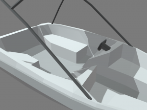 Low Poly Boat 01 Model 3D