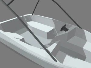 Low Poly Boat 01 3D Model