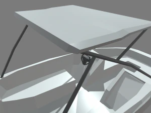 Low Poly Boat 01 3D Model