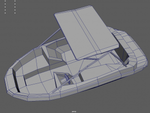 Low Poly Boat 01 Model 3D