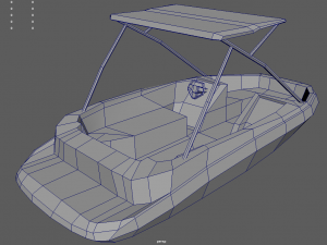 Low Poly Boat 01 Model 3D