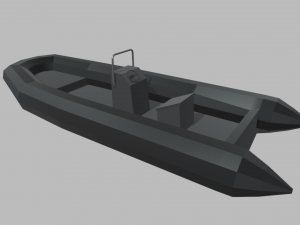 Low Poly Boat 02 3D-Modell