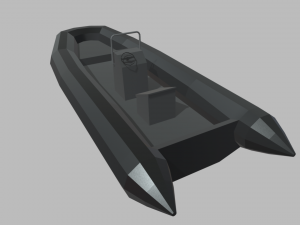 Low Poly Boat 02 3D-Modell