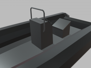 Low Poly Boat 02 3D-Modell