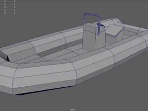 लो पॉली बोट 02 3D मॉडल