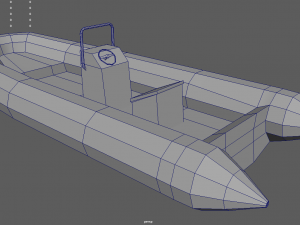 Low Poly Boat 02 3D-Modell
