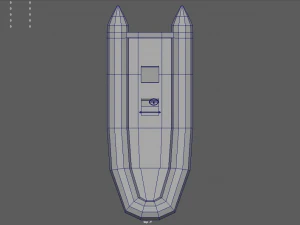 लो पॉली बोट 02 3D मॉडल