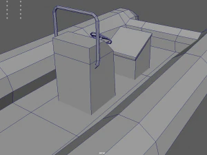 लो पॉली बोट 02 3D मॉडल